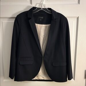 Topshop Black Blazer Jacket with Cream Lining
